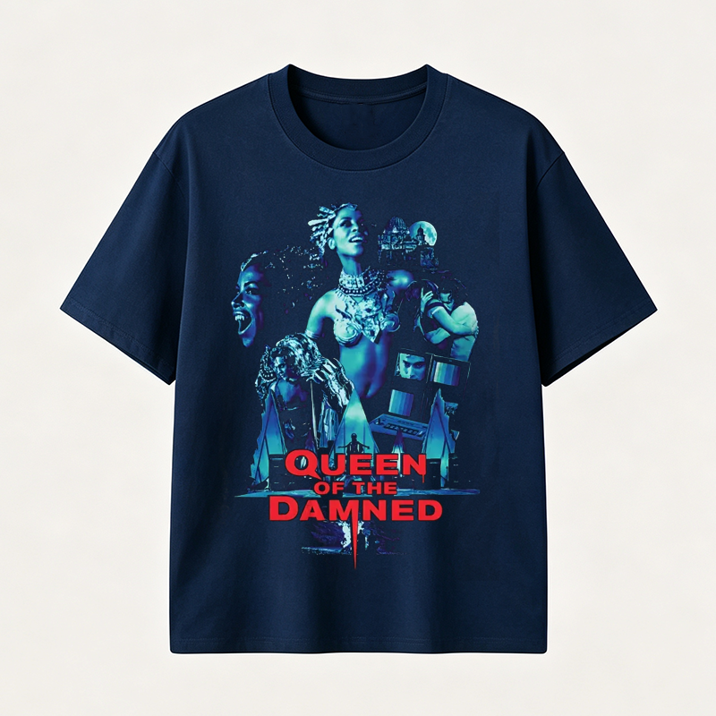 Queen of the Damned Gothic Vampire Graphic T-Shirt – Dark Fantasy Streetwear for Bold Alternative Style