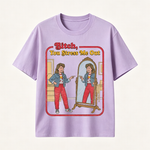 Funny “You Stress Me Out” Mirror Graphic T-Shirt with Retro Self-Deprecating Humor for Women