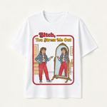 Funny “You Stress Me Out” Mirror Graphic T-Shirt with Retro Self-Deprecating Humor for Women