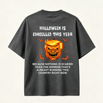 Halloween Is Cancelled This Year Funny Pumpkin Graphic T-Shirt for Spooky Season Lovers