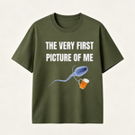 Funny Beer Lover T Shirt for Men Featuring A Hilarious First Picture Joke and Unique Meme Style Design
