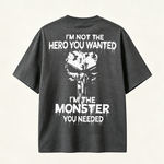 Dark Horror Graphic T Shirt for Men Featuring Monster Design, Gothic Style and Powerful Streetwear Attitude