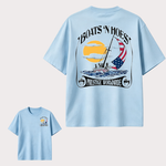 Boats N Hoes Vintage Sailing T-Shirt, Nautical American Coastal Graphic Tee