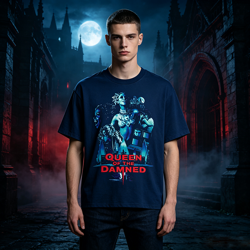 Queen of the Damned Gothic Vampire Graphic T-Shirt – Dark Fantasy Streetwear for Bold Alternative Style