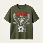 Rush Eagle Vintage Graphic T-Shirt, Dark Rock Inspired Symbolic Design Tee