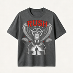 Rush Eagle Vintage Graphic T-Shirt, Dark Rock Inspired Symbolic Design Tee
