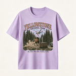 Yellowstone National Park Vintage T-Shirt, Western Wildlife Adventure Graphic Tee