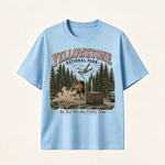 Yellowstone National Park Vintage T-Shirt, Western Wildlife Adventure Graphic Tee