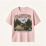 Yellowstone National Park Vintage T-Shirt, Western Wildlife Adventure Graphic Tee