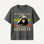 Vintage Rebel Graphic T-Shirt, Retro Attitude Streetwear Tee with Bold Statement Design