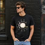 Vintage Rotary Phone Dial Pattern T-Shirt--VINT004