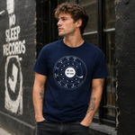 Vintage Rotary Phone Dial Pattern T-Shirt--VINT008