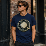Vintage Rotary Phone Dial Pattern T-Shirt--VINT034