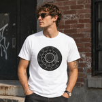 Vintage Rotary Phone Dial Pattern T-Shirt--VINT036