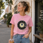 Vintage Rotary Phone Dial Pattern T-Shirt--VINT037