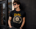Vintage Rotary Phone Dial Pattern T-Shirt--VINT043