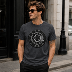 Vintage Rotary Phone Dial Pattern T-Shirt--VINT049