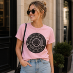 Vintage Rotary Phone Dial Pattern T-Shirt--VINT049