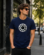 Vintage Rotary Phone Dial Pattern T-Shirt--VINT052