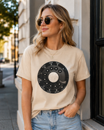 Vintage Rotary Phone Dial Pattern T-Shirt--VINT055
