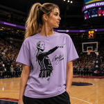 Women’s Basketball Legend Graphic T-Shirt, Vintage Court Style Athletic Fan Tee