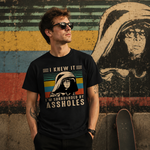 Vintage Rebel Graphic T-Shirt, Retro Attitude Streetwear Tee with Bold Statement Design