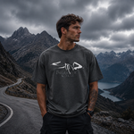 Break The Cycle Abstract Graphic T-Shirt with Dark Artistic Design for Modern Streetwear Style