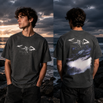 Break The Cycle Abstract Graphic T-Shirt with Dark Artistic Design for Modern Streetwear Style