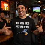 Funny Beer Lover T Shirt for Men Featuring A Hilarious First Picture Joke and Unique Meme Style Design