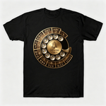 Vintage Rotary Phone Dial Pattern T-Shirt--VINT023