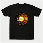 Vintage Rotary Phone Dial Pattern T-Shirt--VINT021