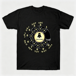 Vintage Rotary Phone Dial Pattern T-Shirt--VINT013
