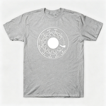 Vintage Rotary Phone Dial Pattern T-Shirt--VINT009