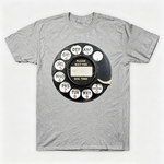 Vintage Rotary Phone Dial Pattern T-Shirt--VINT029