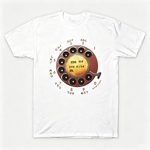 Vintage Rotary Phone Dial Pattern T-Shirt--VINT040