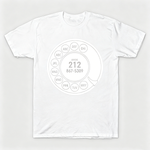 Vintage Rotary Phone Dial Pattern T-Shirt--VINT050