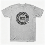 Vintage Rotary Phone Dial Pattern T-Shirt--VINT016