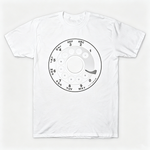 Vintage Rotary Phone Dial Pattern T-Shirt--VINT053