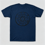 Vintage Rotary Phone Dial Pattern T-Shirt--VINT007