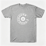 Vintage Rotary Phone Dial Pattern T-Shirt--VINT035