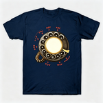 Vintage Rotary Phone Dial Pattern T-Shirt--VINT030