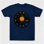 Vintage Rotary Phone Dial Pattern T-Shirt--VINT022