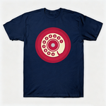 Vintage Rotary Phone Dial Pattern T-Shirt--VINT032