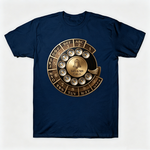 Vintage Rotary Phone Dial Pattern T-Shirt--VINT023