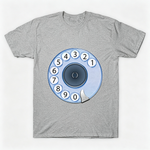 Vintage Rotary Phone Dial Pattern T-Shirt--VINT012