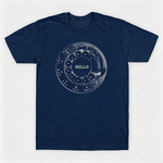 Vintage Rotary Phone Dial Pattern T-Shirt--VINT020