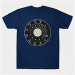 Vintage Rotary Phone Dial Pattern T-Shirt--VINT055