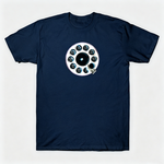 Vintage Rotary Phone Dial Pattern T-Shirt--VINT052
