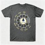 Vintage Rotary Phone Dial Pattern T-Shirt--VINT027