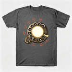 Vintage Rotary Phone Dial Pattern T-Shirt--VINT030